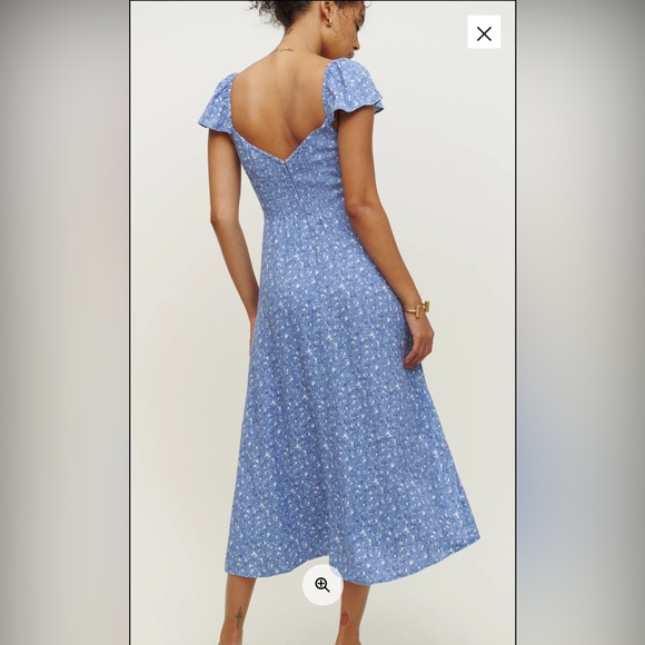 Reformation Baxley Dress - Eve, size 8 - Picture 3 of 10